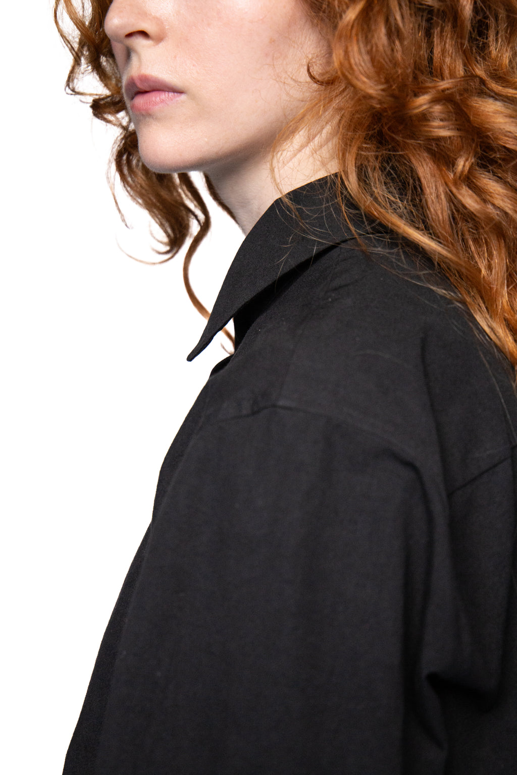 Fanny Black Shirt closer up top view