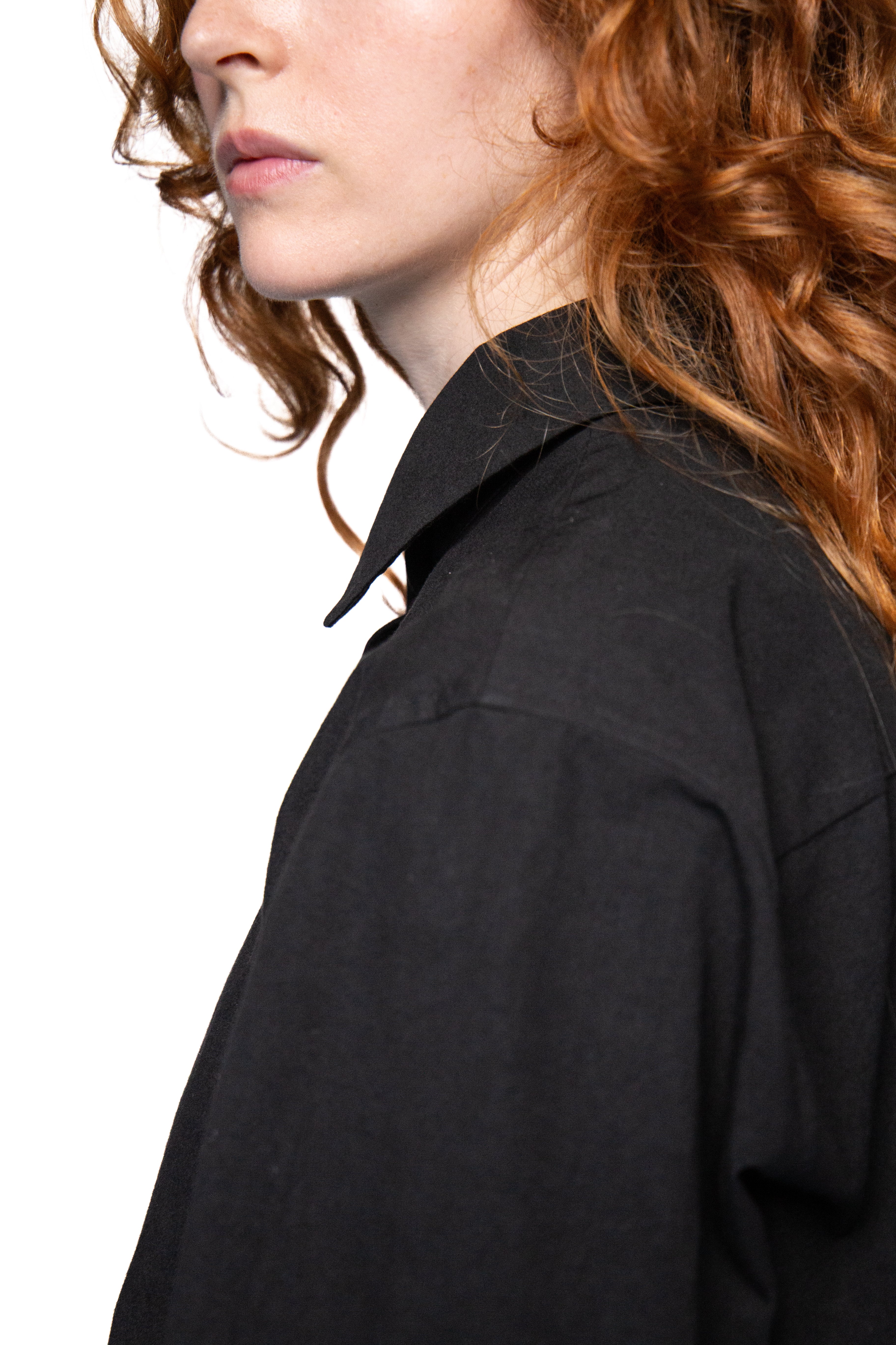 Fanny Black Shirt closer up top view